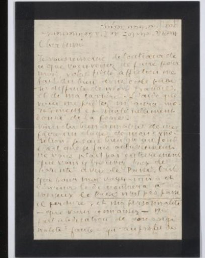 Letter to Andries Bonger