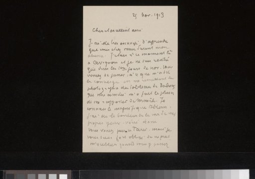 Letter to Andries Bonger