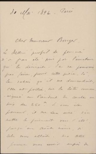 Letter to Andries Bonger