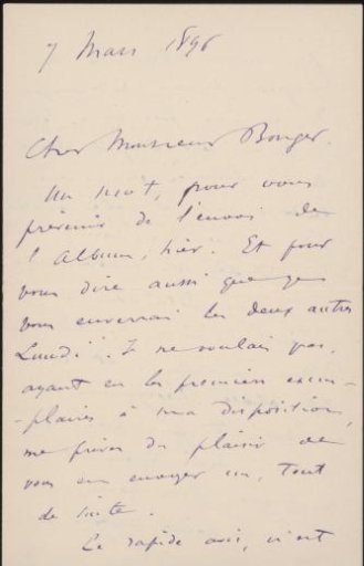 Letter to Andries Bonger