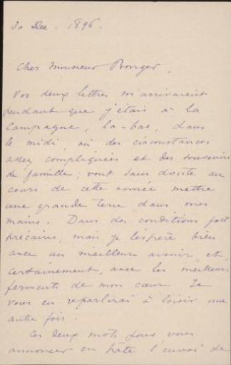 Letter to Andries Bonger