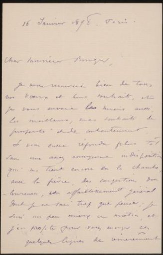 Letter to Andries Bonger