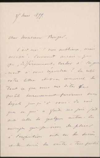 Letter to Andries Bonger