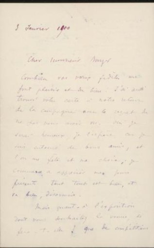 Letter to Andries Bonger