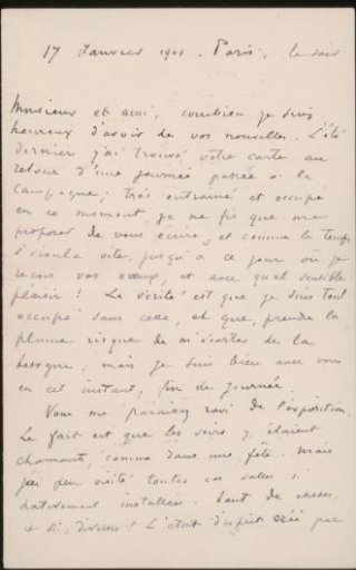 Letter to Andries Bonger