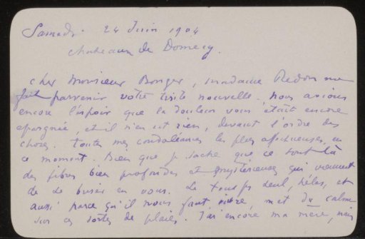 Letter to Andries Bonger