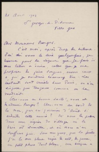 Letter to Andries Bonger