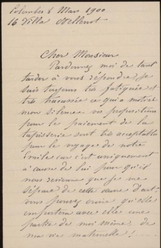 Letter to Andries Bonger