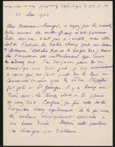 Letter to Andries Bonger