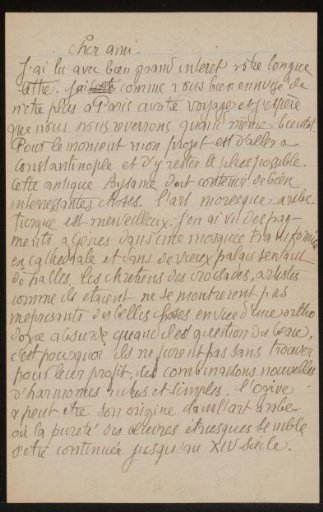 Letter to Andries Bonger