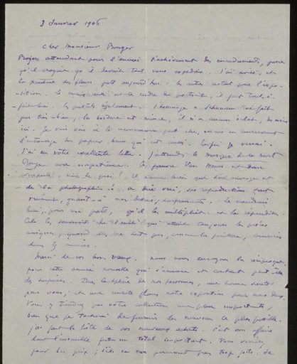 Letter to Andries Bonger