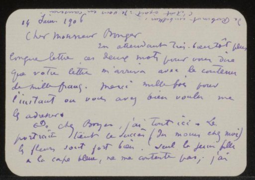 Letter to Andries Bonger