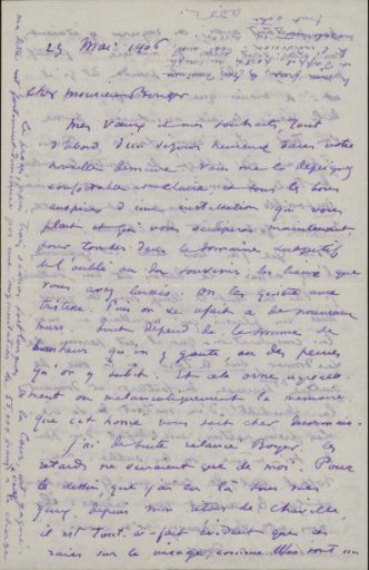 Letter to Andries Bonger