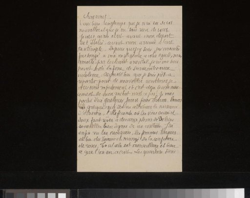 Letter to Andries Bonger