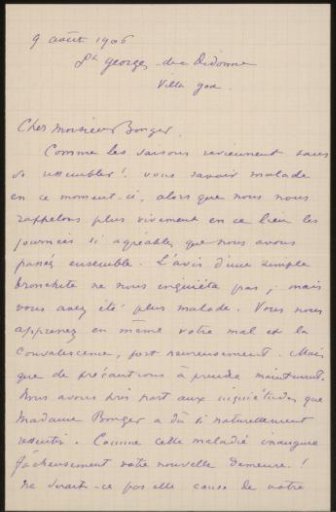 Letter to Andries Bonger