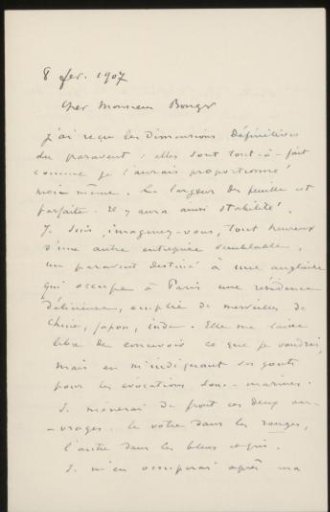 Letter to Andries Bonger