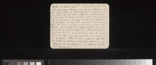Letter to Andries Bonger