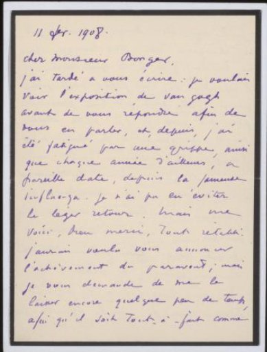 Letter to Andries Bonger