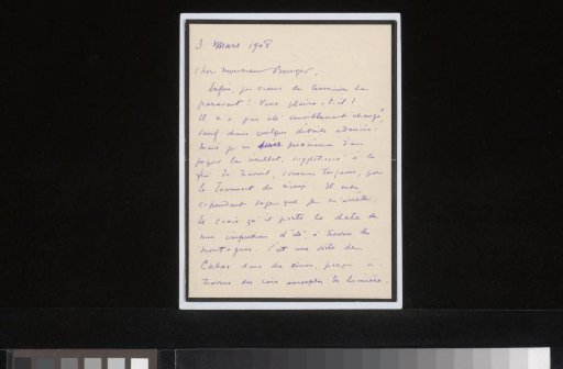 Letter to Andries Bonger