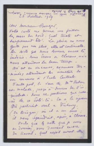 Letter to Andries Bonger