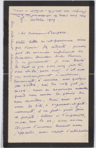 Letter to Andries Bonger