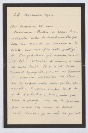 Letter to Andries Bonger
