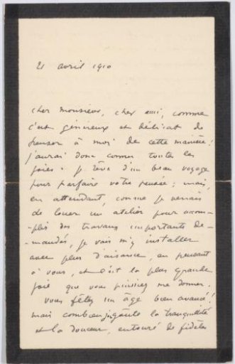 Letter to Andries Bonger