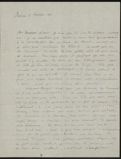Letter to Andries Bonger