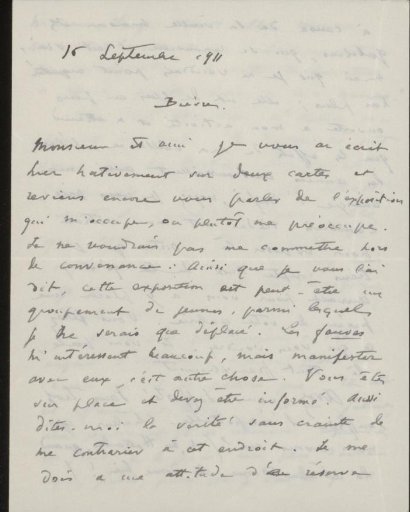 Letter to Andries Bonger