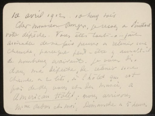 Letter to Andries Bonger