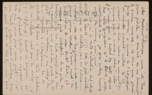 Postcard to Andries Bonger