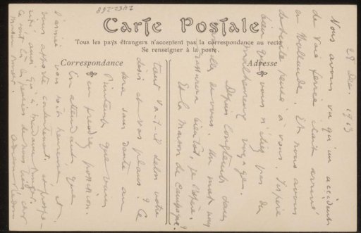 Postcard to Andries Bonger