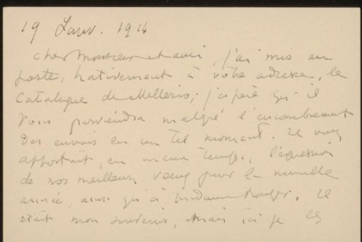 Letter to Andries Bonger