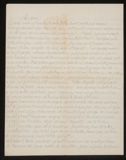 Letter to Andries Bonger