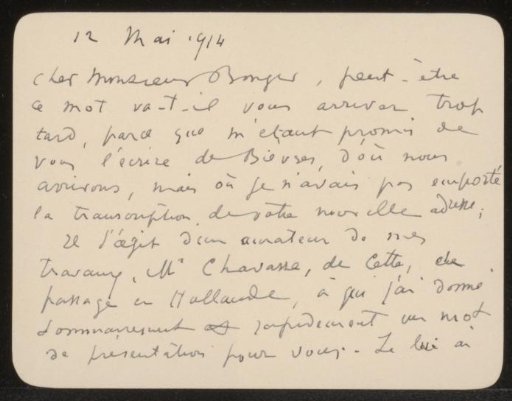 Letter to Andries Bonger