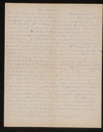 Letter to Andries Bonger