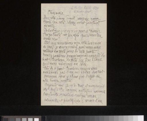 Letter to Andries Bonger