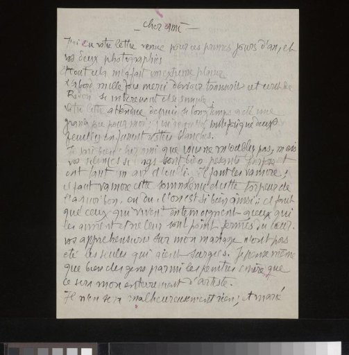 Letter to Andries Bonger