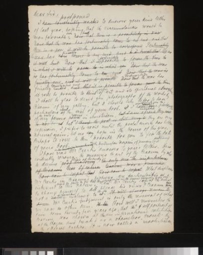 Draft letter to Hugh Blaker