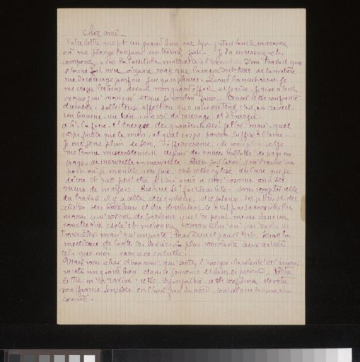 Letter to Andries Bonger