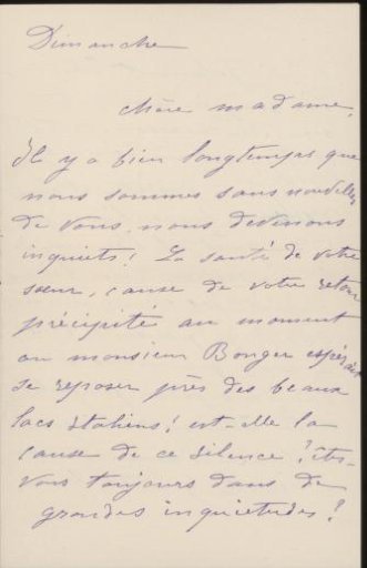 Letter to Anne Marie Louise van der Linden