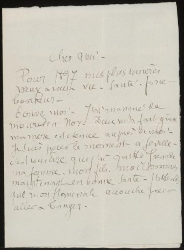 Letter to Andries Bonger