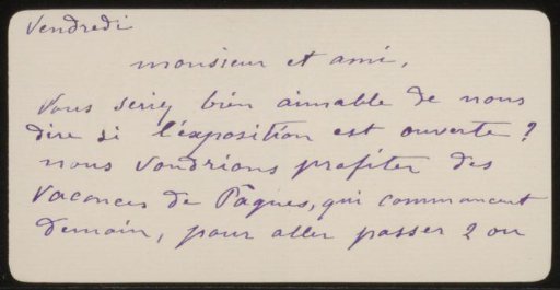 Letter to Andries Bonger