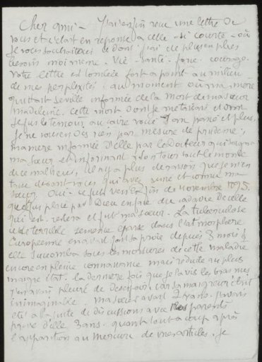 Letter to Andries Bonger