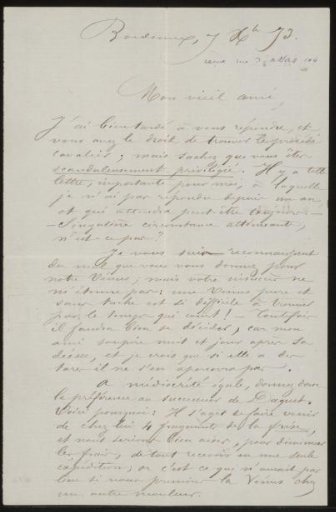 Letter to Odilon Redon