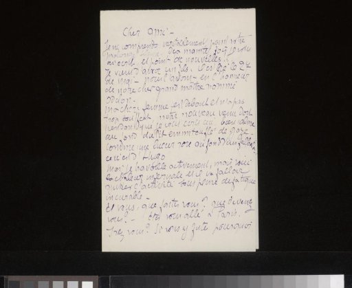 Letter to Andries Bonger