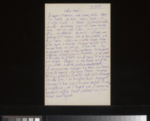 Letter to Andries Bonger