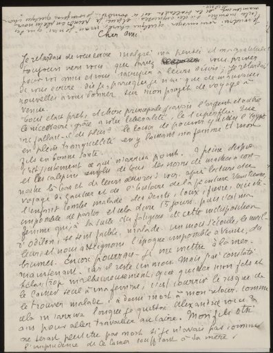 Letter to Andries Bonger