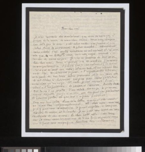 Letter to Andries Bonger