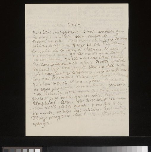 Letter to Andries Bonger